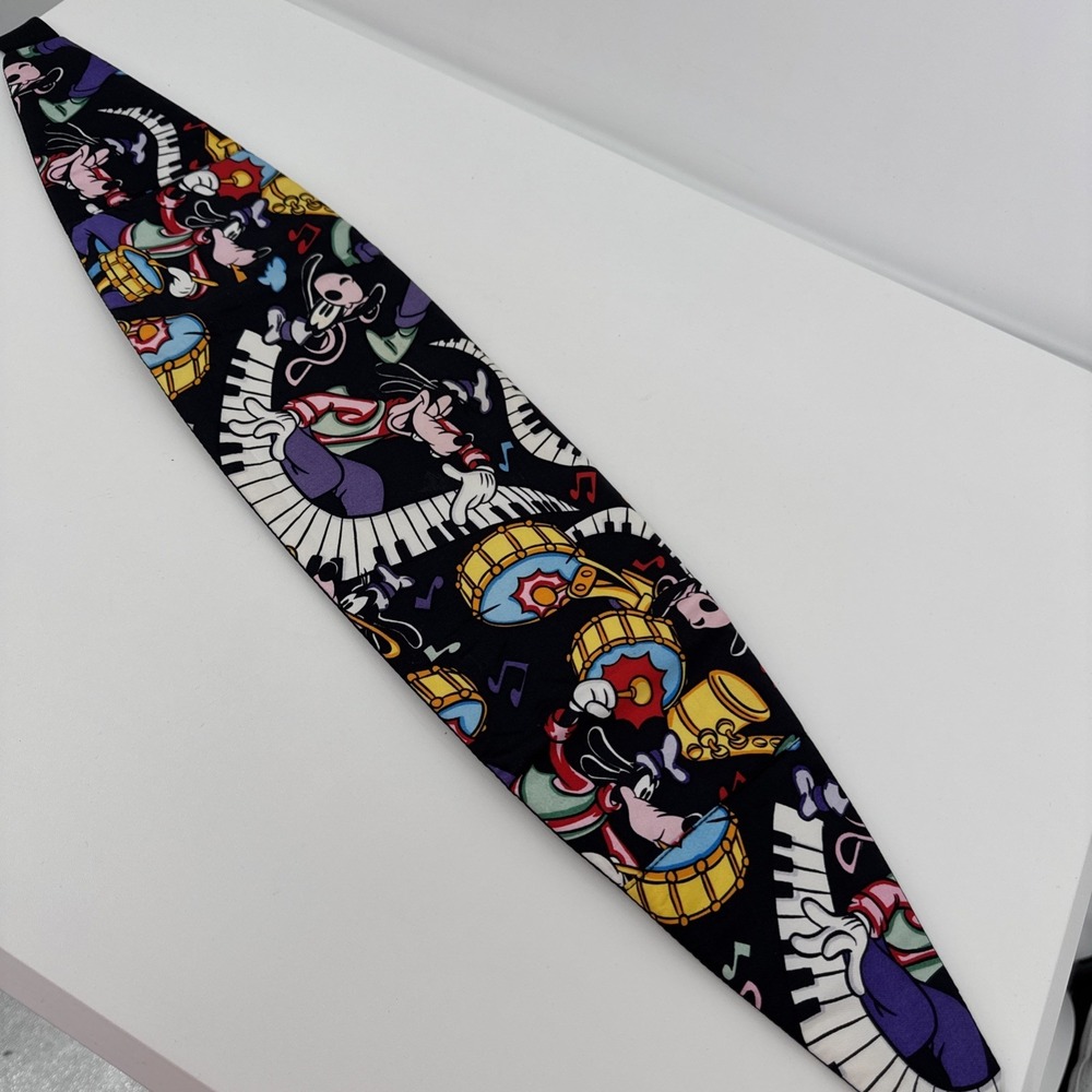 Goofy One-Man Band Tuxedo Cummerbund and Bowtie Set Pure Silk Disney Vintage USA - Picture 3 of 13